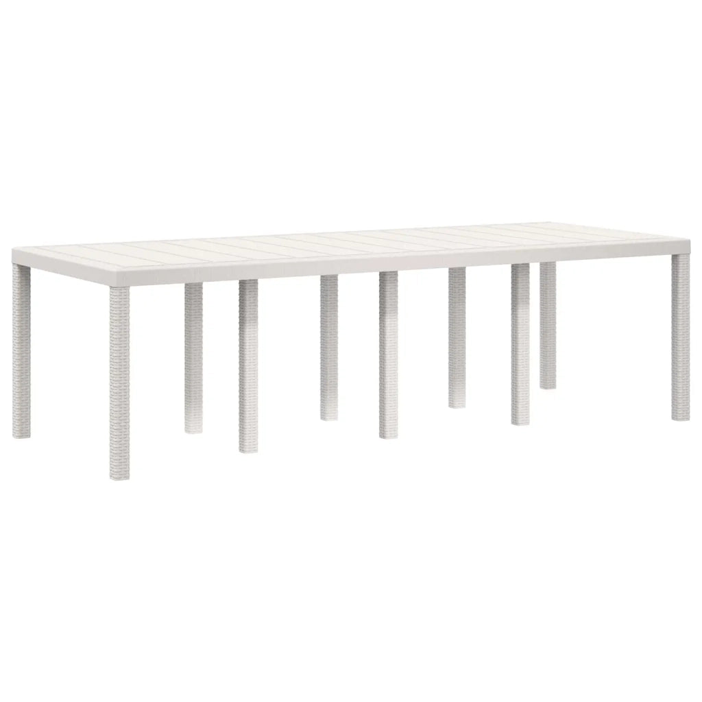 Set da Pranzo per Giardino 11 pz Bianco e Tortora PP 3430177