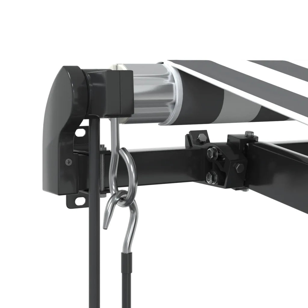 Tenda Sole Retrattile Automatica 450x350 cm Antracite e Bianco