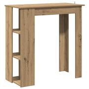 Tavolo Bar Ripiano Rovere Artigianale 102x50x103,5cm Truciolato