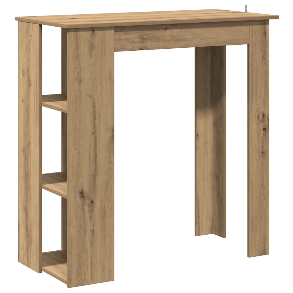 Tavolo Bar Ripiano Rovere Artigianale 102x50x103,5cm Truciolato