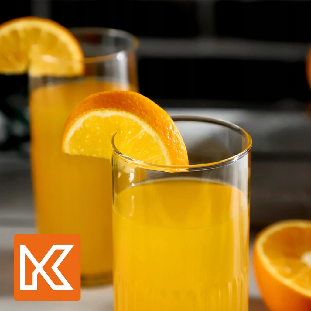 Bicchieri KADAX per bevande e succhi di frutta, set da 6 bicchieri alti, 395 ml