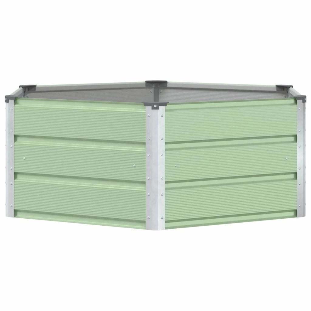Fioriera Verde Pastello 129 x 129 x 45 cm Acciaio 42018232