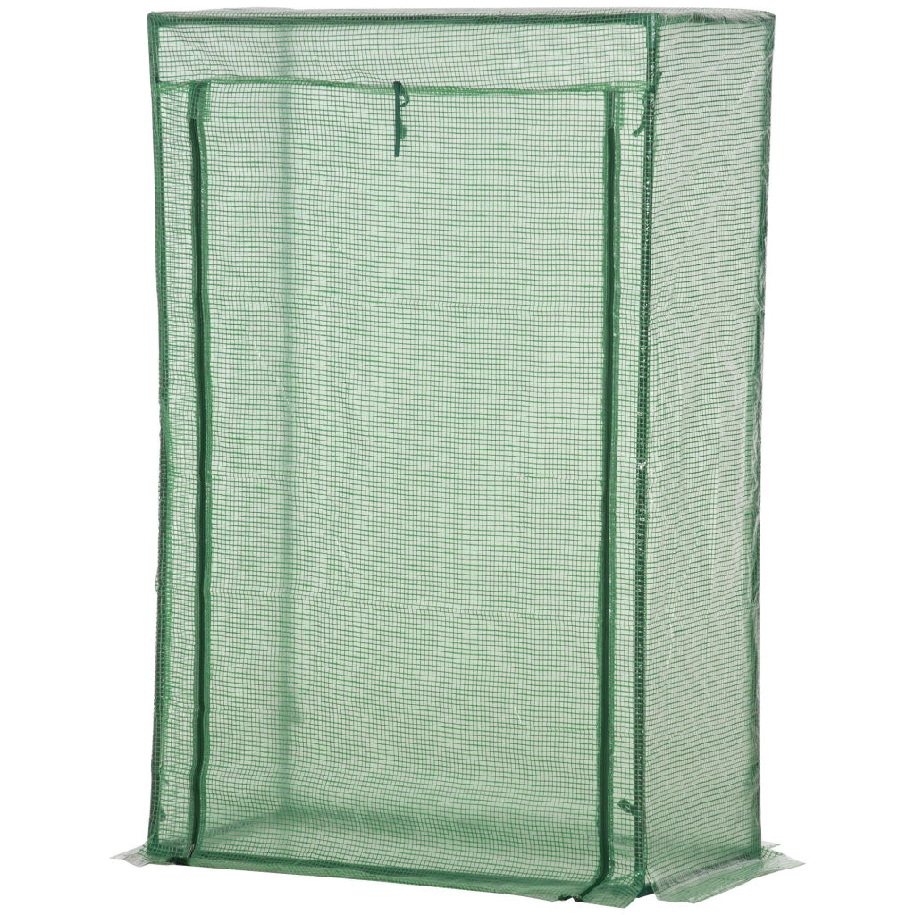 Serra invernale in acciaio con porta ¨C zephmum ¨C 100x50x150cm