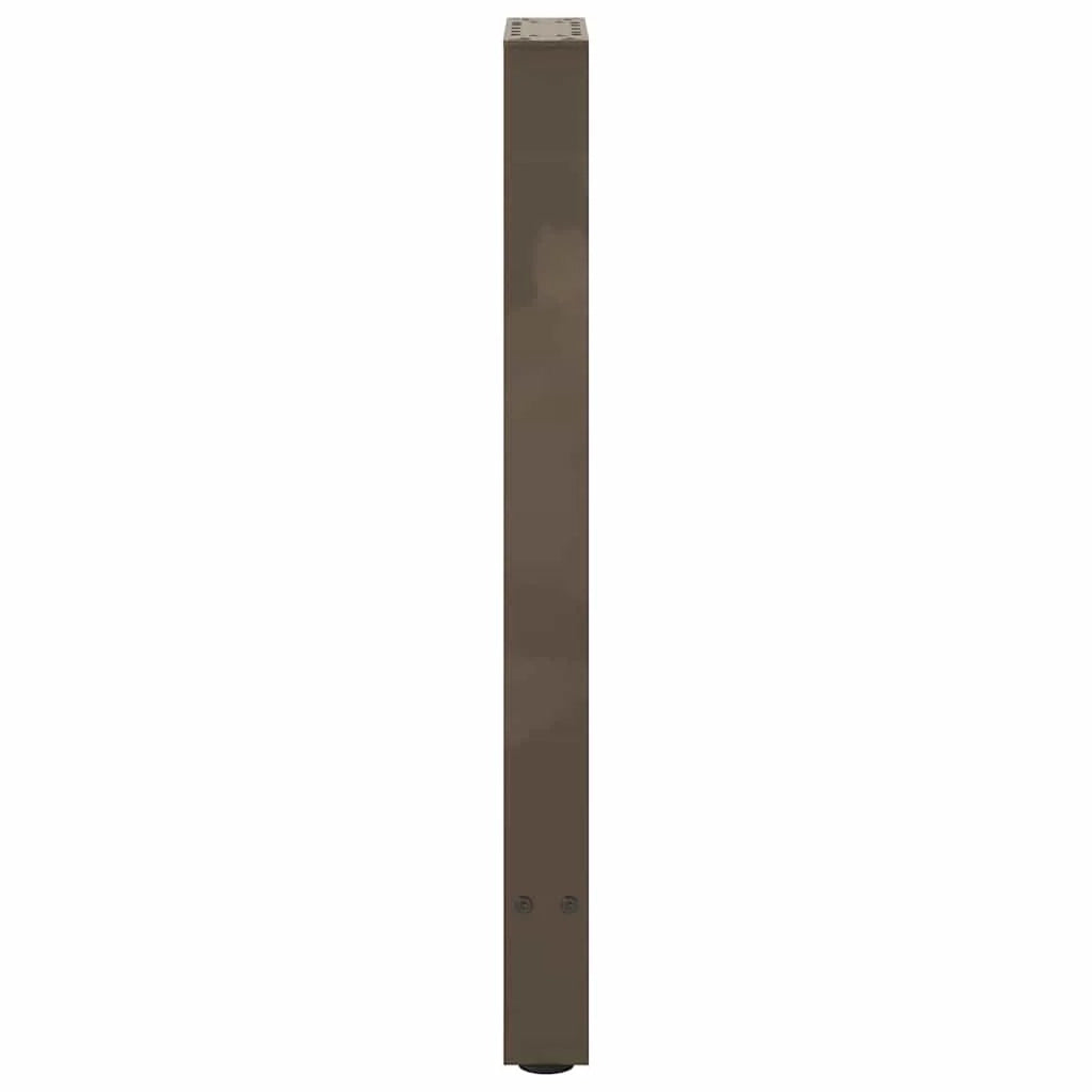 Set di 2 robuste gambe per consolle con piedini livellatori 38 x 73 cm in acciaio verniciato a polvere naturale 02_0057539