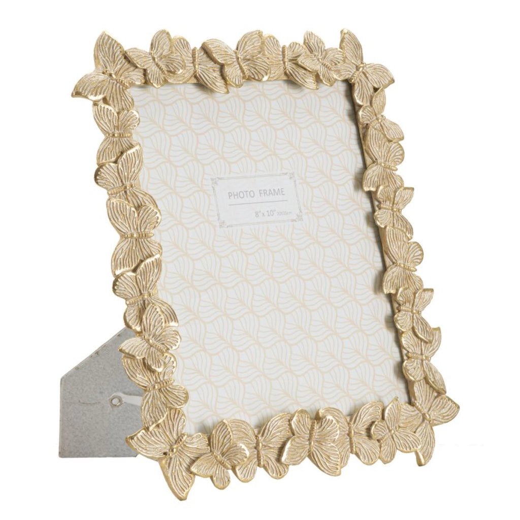 Portafoto Olistic 18, Oro, Poliresina, 27,5x2,6x32,5 cm