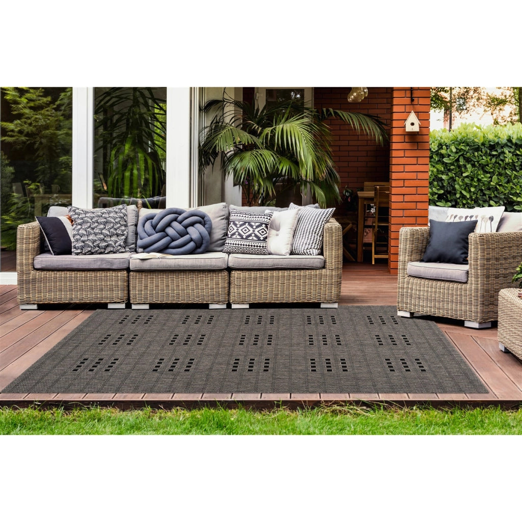 Tappeto Outdoor Sunset 606 Taupe in Sisal Look