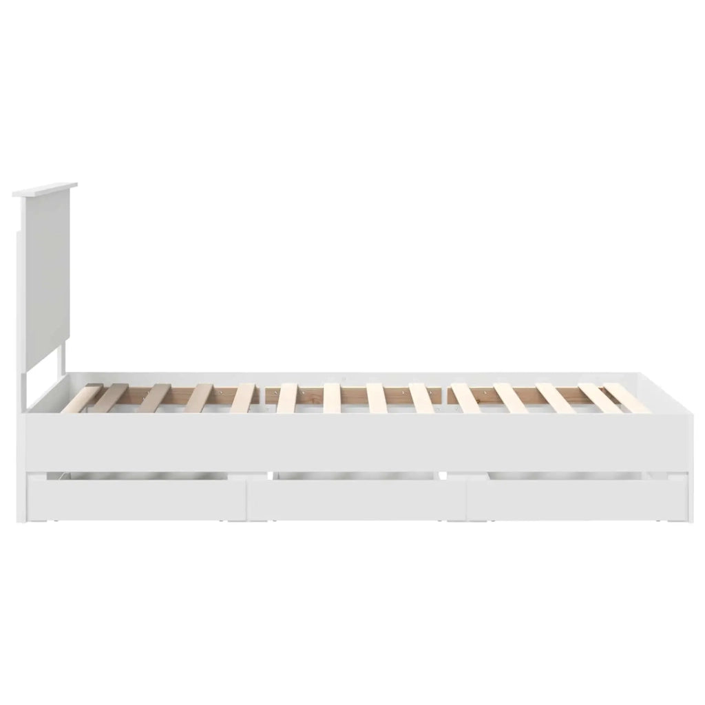 Struttura del letto Bianco 90 x 200 cm Legno Ingegnerizzato