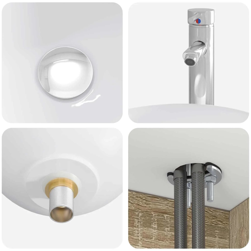 Set di mobili per il bagno 2 pz Rovere Sonoma 3406115