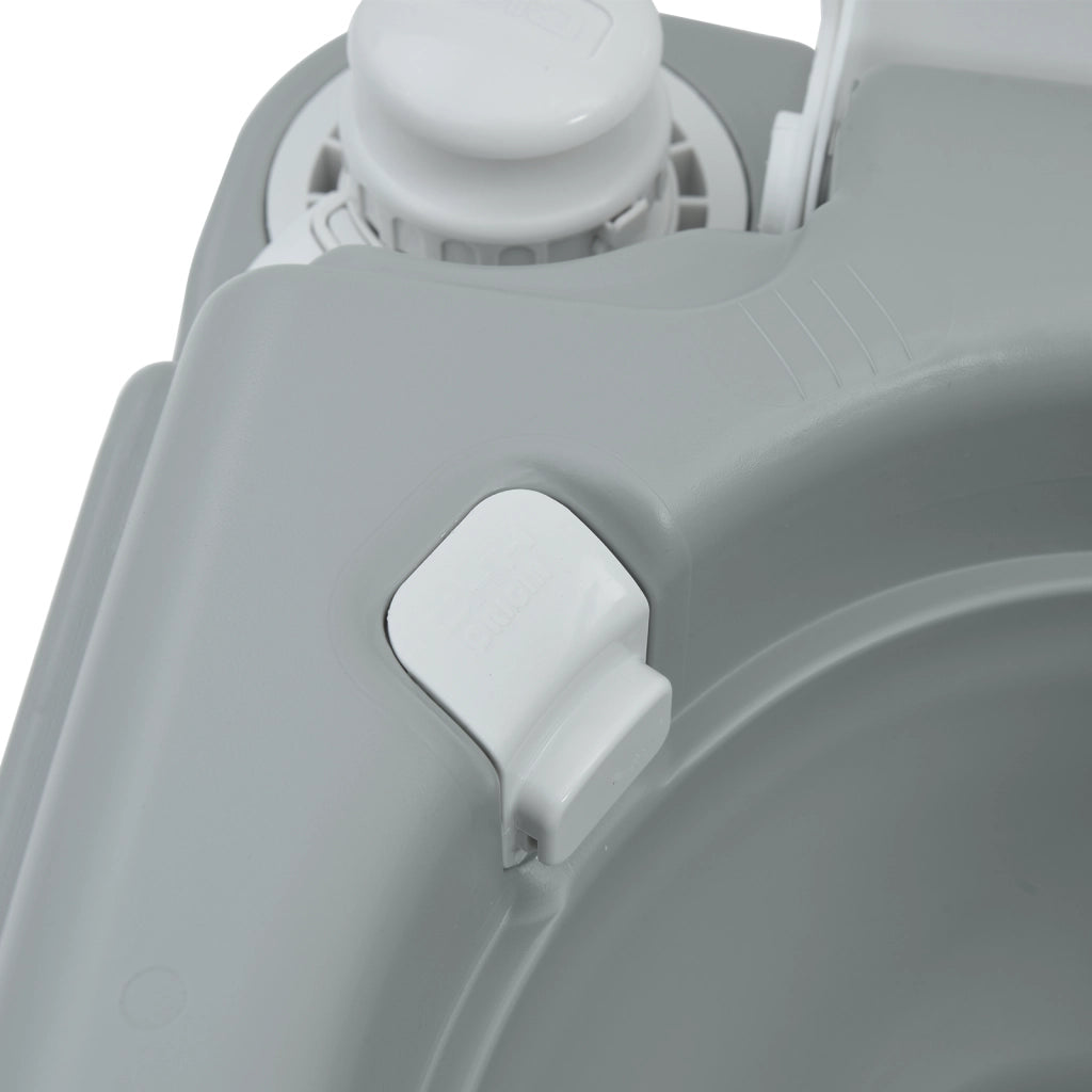 Toilette da Campeggio Portatile Grigio 10L Acqua Fresca 20L Serbatoio di Scarico