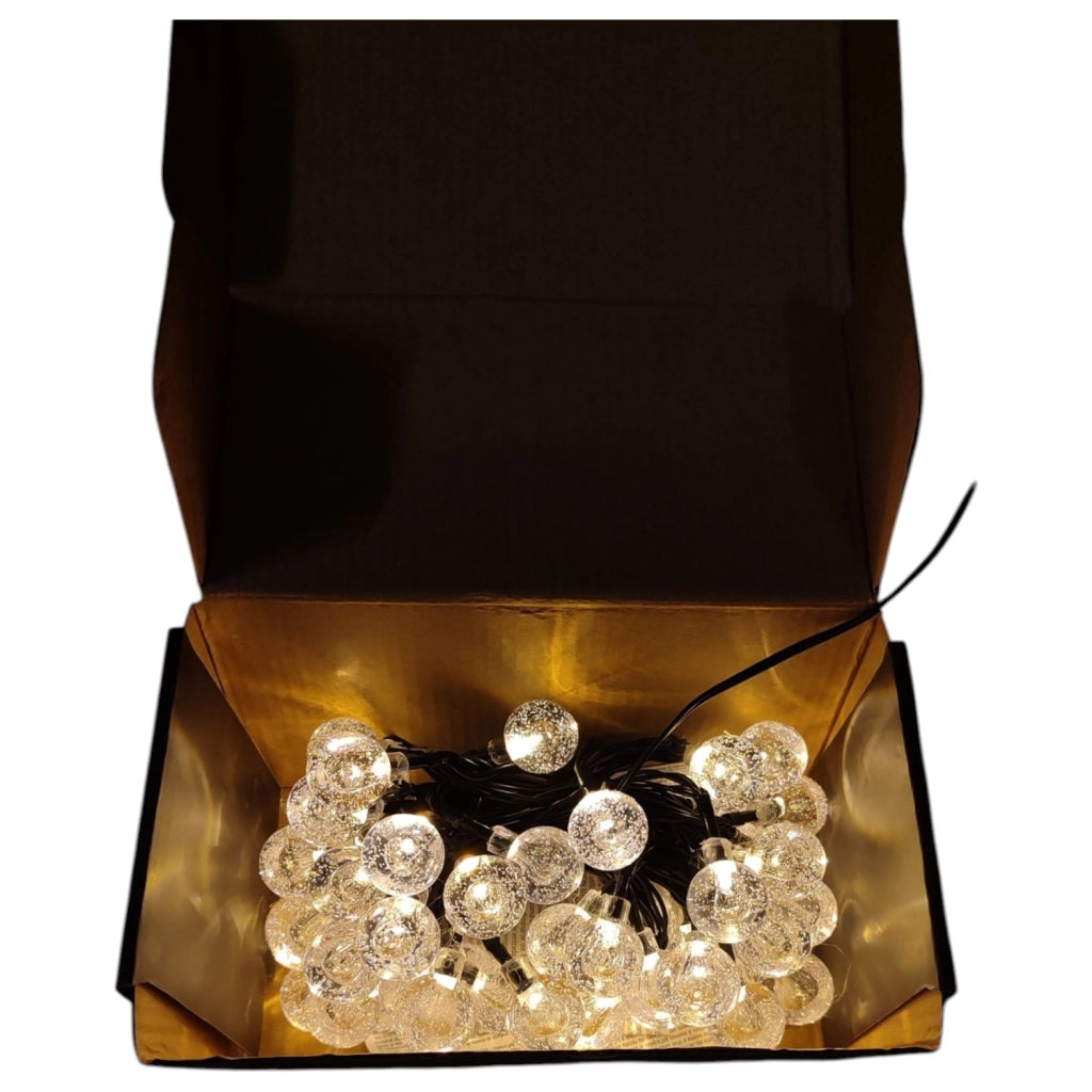 CATENA DI LUCI CON 48 LED BIANCO CALDO