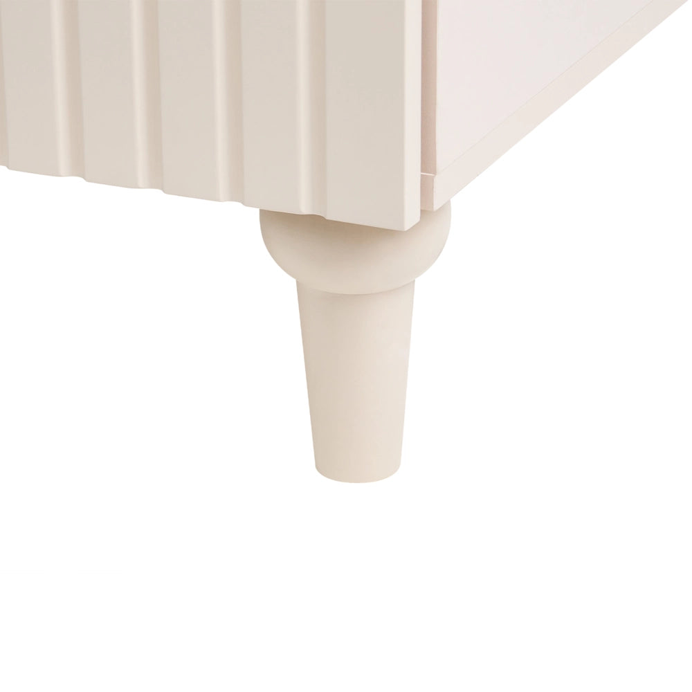 Scrivania da casa in MDF marrone chiaro 140 x 50 cm, ripiani aperti, capienza di contenimento, 2 ante, design scandinavo