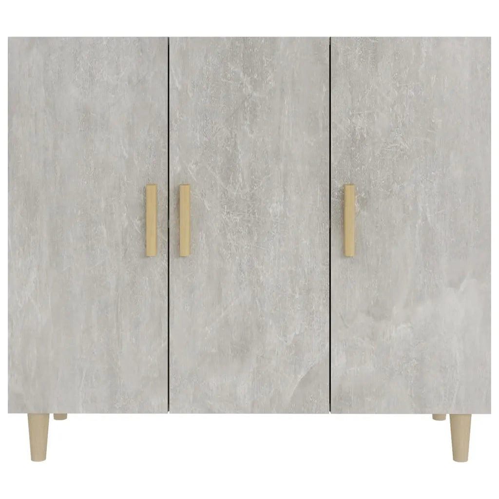 Credenza | Madia | Buffet da pranzo | Armadio da pranzo Grigio Cemento 90x34x80 cm in Legno Multistrato