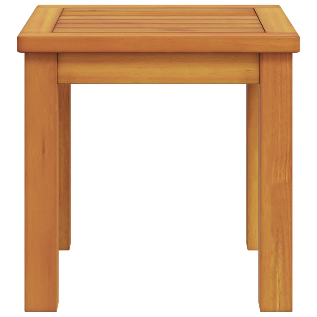 Tavolo Laterale da Giardino 35x35x34 cm Legno Massello di Acacia
