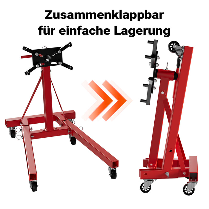 Cavalletto di sostegno per motore max 900 kg Sollevatore motore