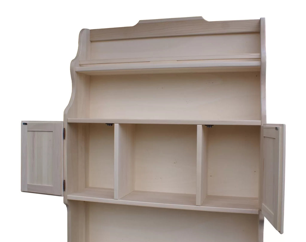 Mobile bar porta bottiglie grezzo l.126 p.33 h.199 (1224) - Mobili 2G