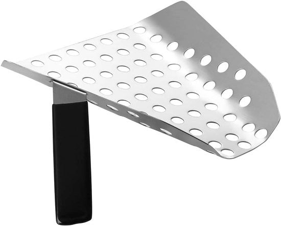 Visgrill in Acciaio Inossidabile - Accessorio Barbecue - Adatto per Utilizzo Esterno - Con Maniglia in Legno