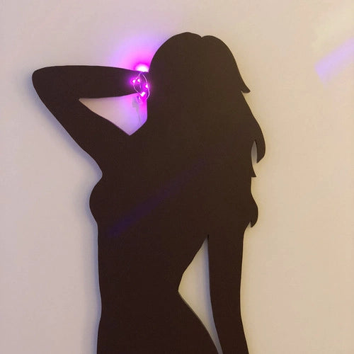 Collana MicroLED rosa 20cm, luce fissa