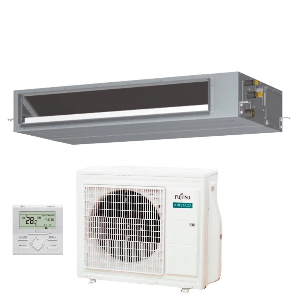 Condizionatore Canalizzato Fujitsu KMTAP Eco 24000 Btu ARXH24KMTAP R-32 Wi-Fi Optional con Filocomando