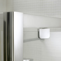 Box Doccia 3 Lati 90x100x90 cm 1 Anta Battente in Cristallo Trasparente 6mm H198 Fosterberg Aalborg Trio