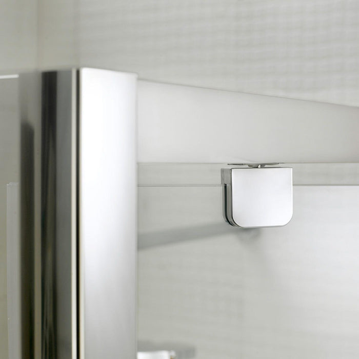 Box Doccia 3 Lati 90x100x90 cm 1 Anta Battente in Cristallo Trasparente 6mm H198 Fosterberg Aalborg Trio