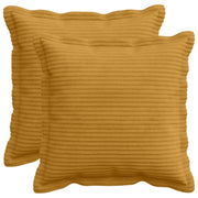 Federa 2 pz HOUTEN Giallo 45 x 45 cm corduroy 918646
