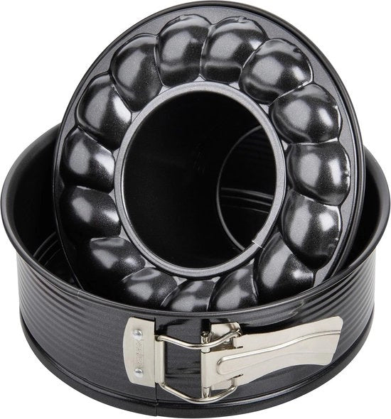 Forma per torte a forma di cono compatta con rivestimento antiscorrosione innovativo 18 cm nero