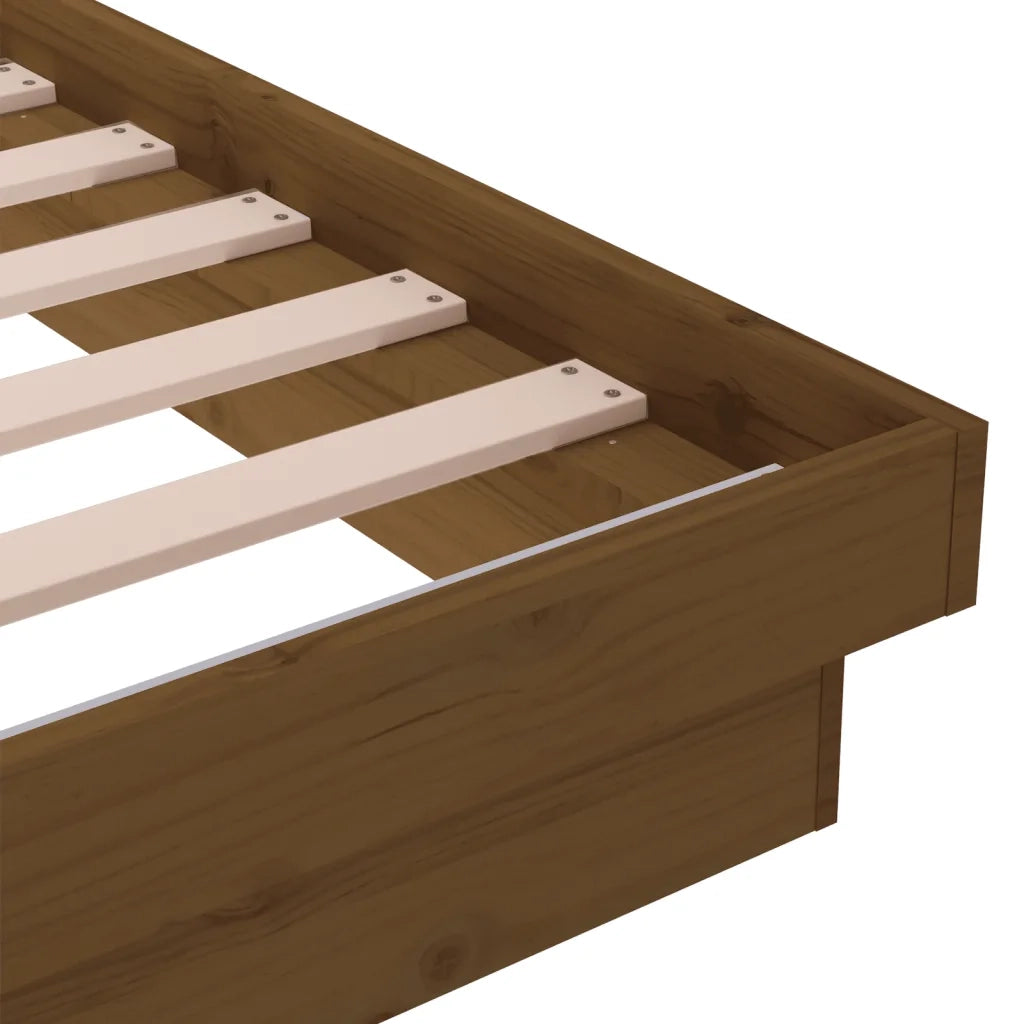 Giroletto senza Materasso-Struttura Letto Ambra Small Single in Legno Massello