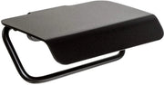 Supporto per carta igienica Onyx con coperchio in alluminio nero opaco, sistema di fissaggio a doppia garanzia, viti e adesivo, 12 x 5 x 10 cm