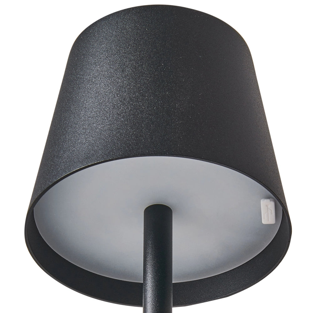 Lampada da terra in ferro nero per interni e per esterni stile moderno