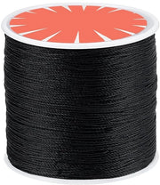 Cordone per gioielli 175 metri - Poliestere trattato con cera - Filo di 0,45 mm - Cordone rotondo - Ideale per bracciali e collane - Perfetto per macramè - Filo per gioielli