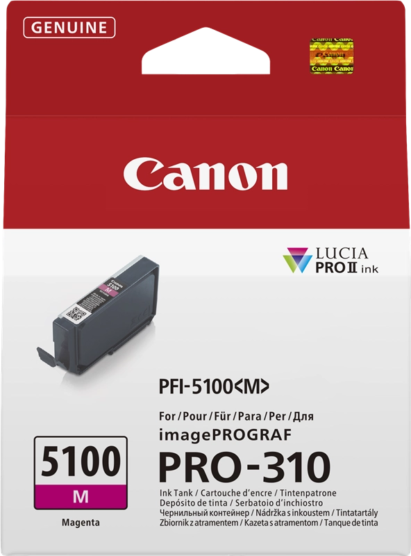 Canon PFI-5100 M cartuccia d'inchiostro 1 pz Originale Magenta