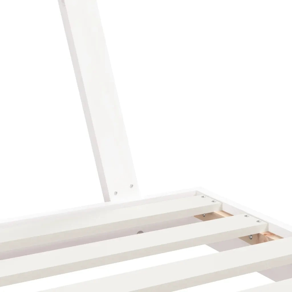 Giroletto per Bambini-Struttura Letto Bambini Bianco 90x200cm in Legno Massello di Pino 961211