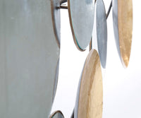 Pannello Oro Specchio Glam 118x2,5x60 cm in Ferro Oro