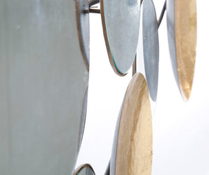 Pannello Oro Specchio Glam 118x2,5x60 cm in Ferro Oro