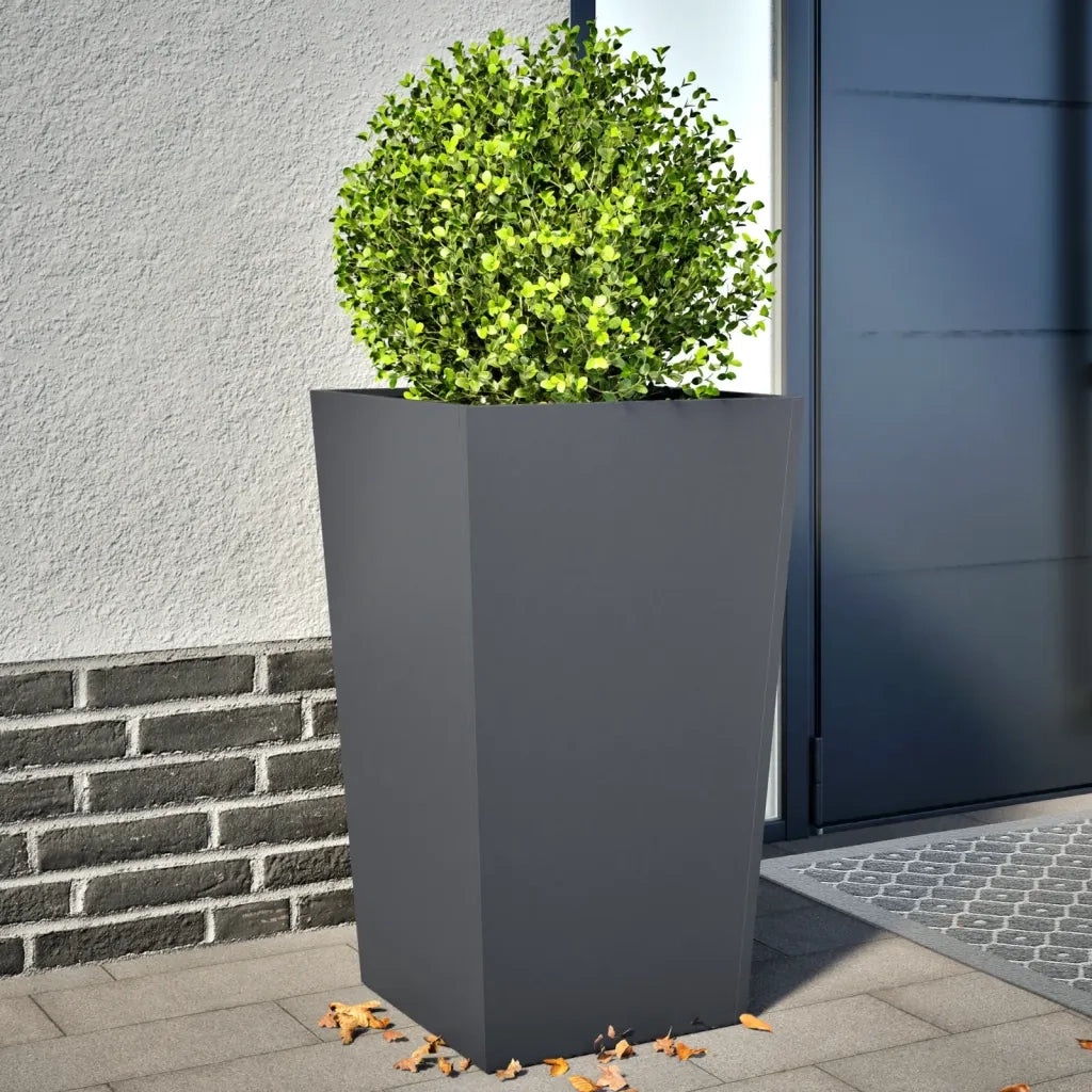 Fioriere da Giardino 2 pz Antracite 45x45x75 cm in Acciaio 851099