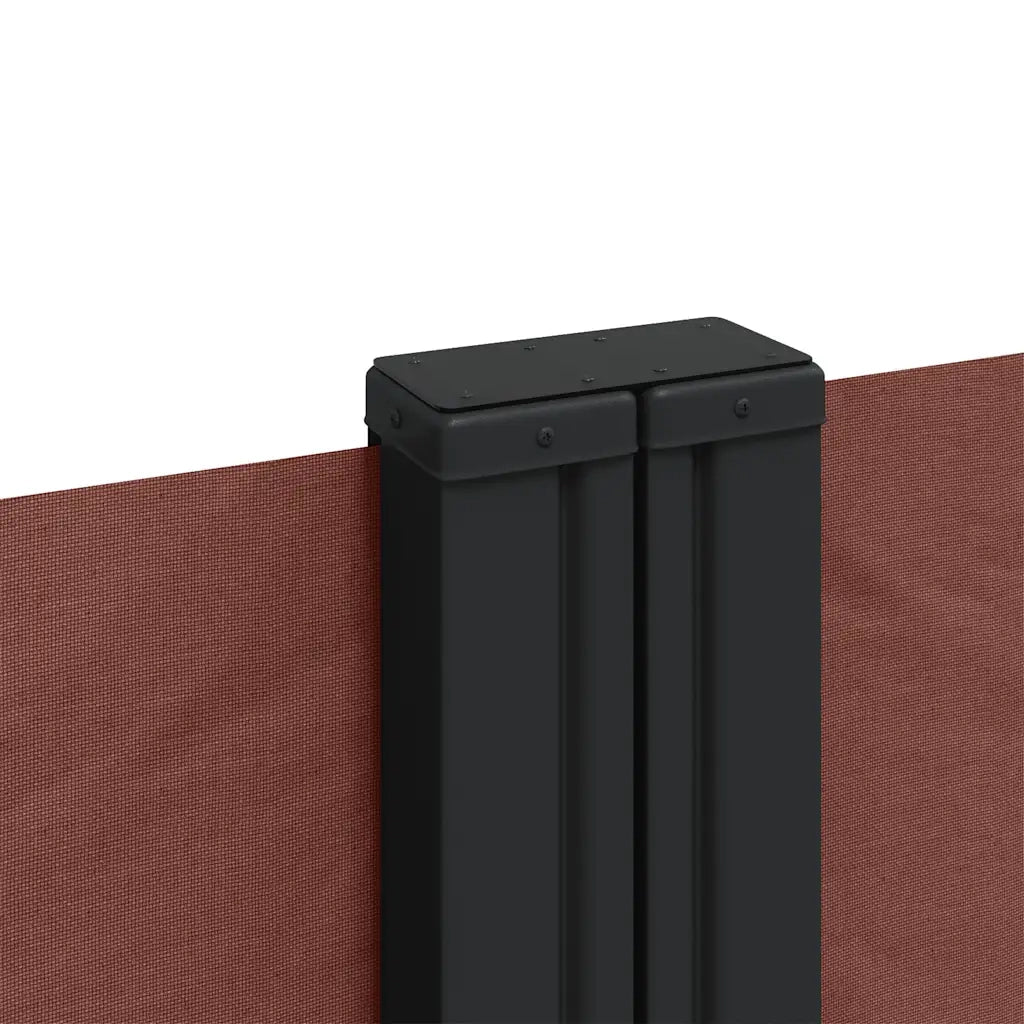 Tenda da Sole Laterale Retrattile-Tenda parasole per balcone per giardino Marrone 100x1000 cm 208276