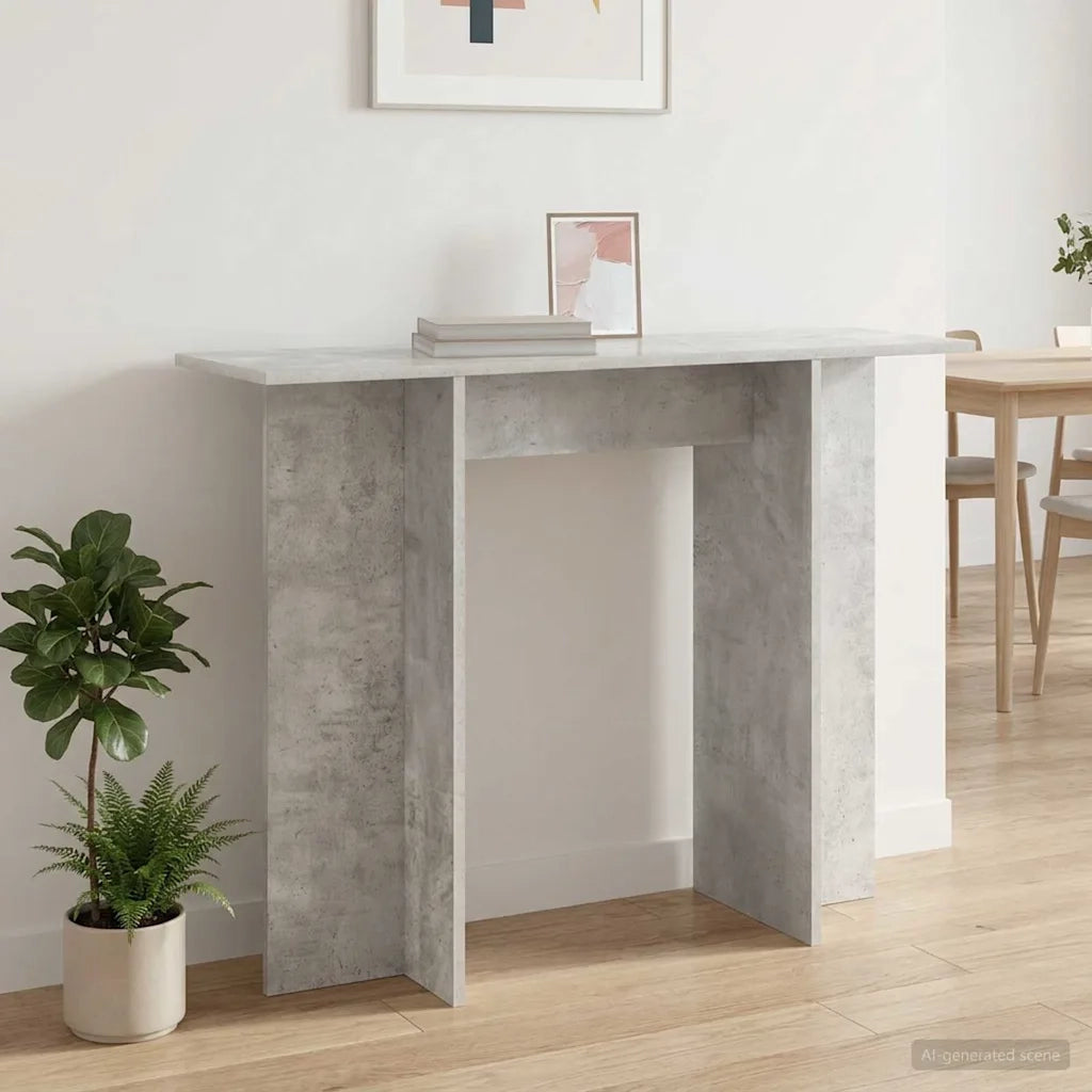Tavolo consolle Grigio Cemento 100 x 30 x 75 cm