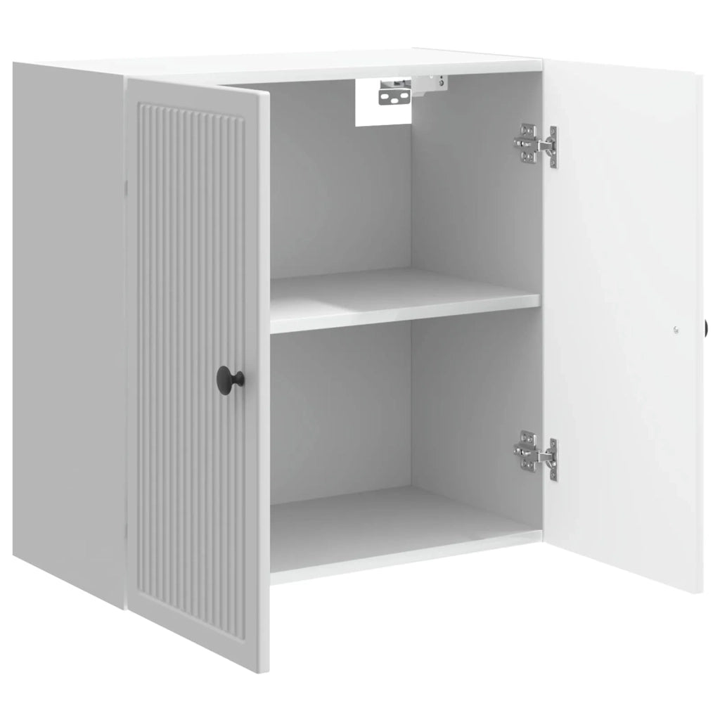 Mobiletto a muro Bianco Lucido 59 x 31 x 60 cm 897899