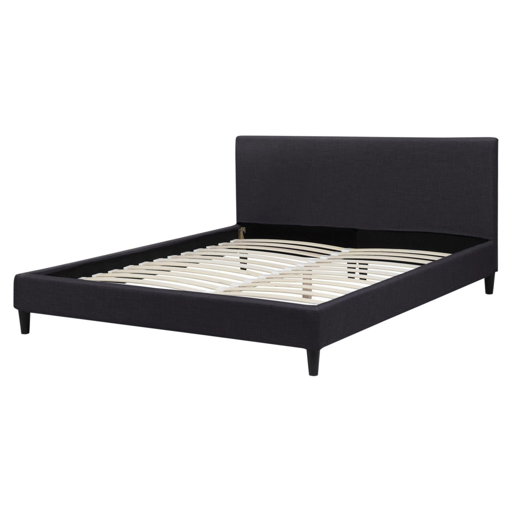 Copri Letto Tessuto Nero per Letto 160 x 200 cm Sfoderabile Lavabile