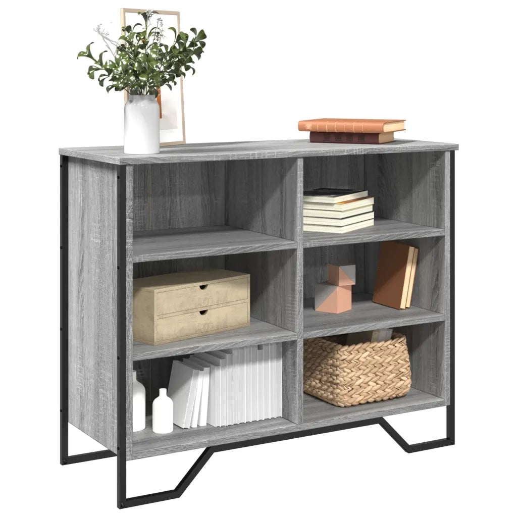 Credenza-Buffet-Armadio da cucina Grigio Sonoma 91x35,5x74,5 cm in Legno Multistrato