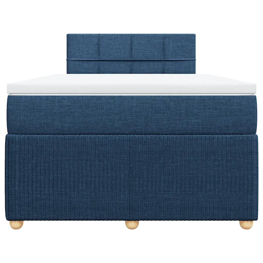 Giroletto a Molle con Materasso Blu 120x200 cm in Tessuto 3287429