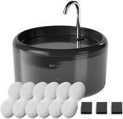Bevande per Gatti Fonte di Bevande per Gatti: 2,4L Fonte di Bevande per Gatti Stil - Fonte di Bevande per Gatti per Gatti con Cascata Automatica - Fonte di Bevande per Gatti per Gatti - Filtrazione dell'Acqua di Fonte - Con 6 Filtro a Carbone + 3 Spongi