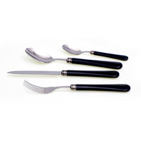 Servizio Set di Posate 24 Pezzi in Acciaio Inox Rivadossi Sandro Giulietta Nero