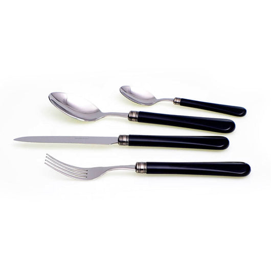 Servizio Set di Posate 24 Pezzi in Acciaio Inox Rivadossi Sandro Giulietta Nero