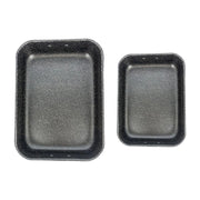 SET 2 ROSTIERE STRIKE RIVESTIMENTO ANTIADERENTE ANTIGRAFFIO IN ALLUMINIO CON MANICI  COLORE ROSSO 25/30 CM OKX