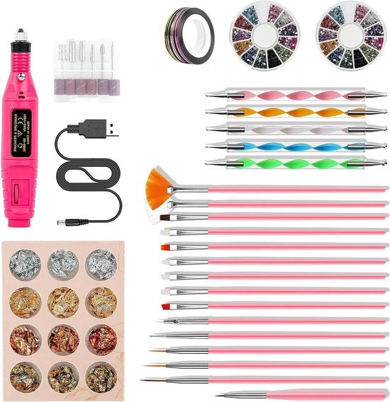 Vigli di Diamante Elettrici - Set di Vigli e Borso per Acrylgel