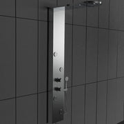 Pannello colonna doccia idromassaggio in acciaio inox lucido Sicena Tingh