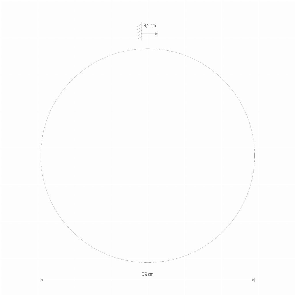 Applique tonda specchio LED 13W 3000K nera Nowodvorski 10278