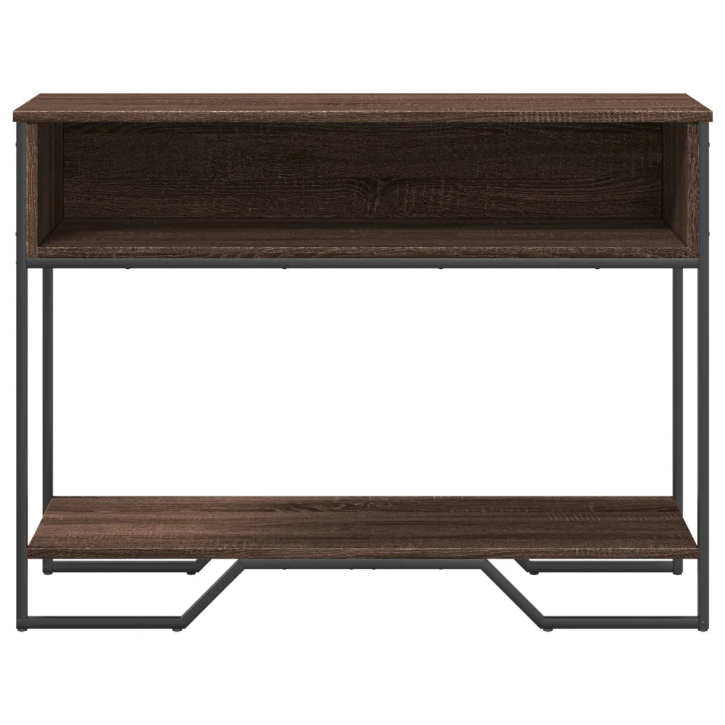 Tavolo Consolle Rovere Marrone 100x35x74,5 cm in Truciolato