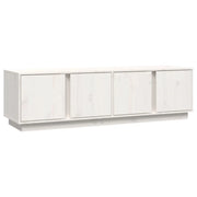 Mobile TV | Armadietto TV | Mobile Porta TV Bianco 140x40x40 cm in Legno Massello di Pino